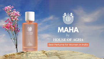 Maha perfume bottle – fruity floral fragrance with Indian lime, tiare, and tonka bean, inspired by Hyderabad’s heritage